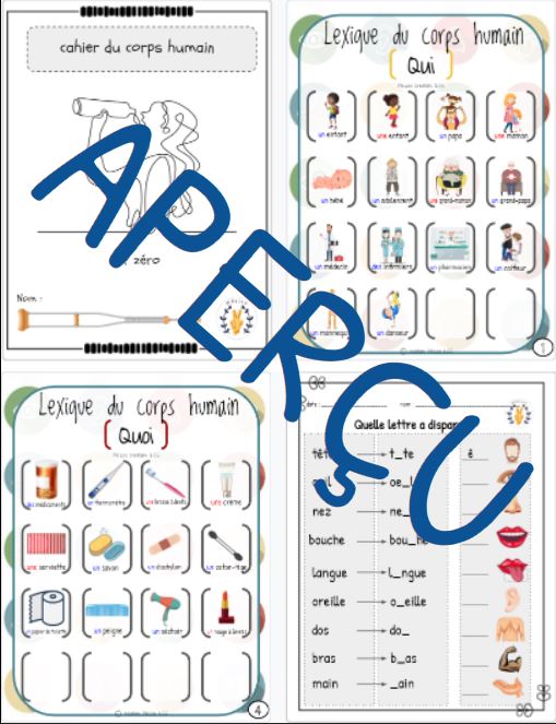 Cahier d'activités - Palier 0 - Corps humain