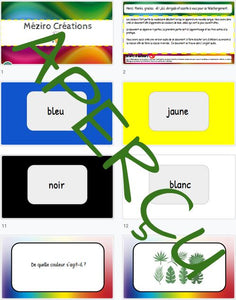 Les couleurs - vocabulaire - S.O.S
