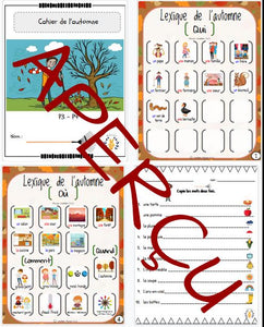 Cahier d'activités complet - intermédiaire - Automne