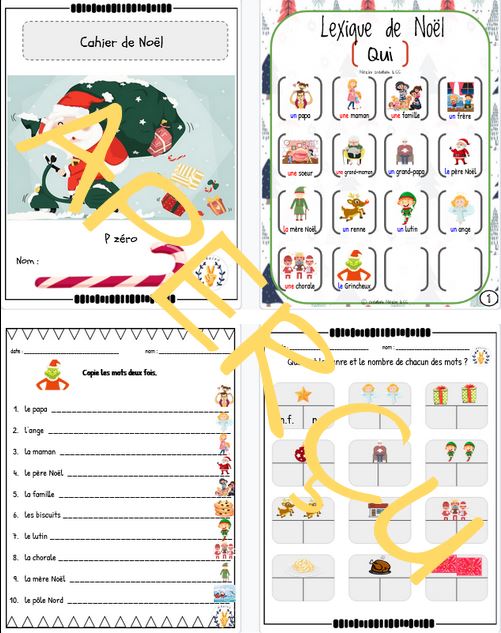 Cahier d'activités complet - intermédiaire - Noël