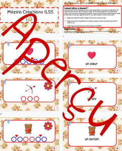 Écriture approchée - débutant - Saint-Valentin