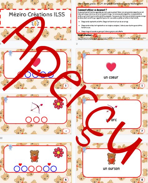 Écriture approchée - débutant - Saint-Valentin