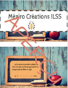 Jeux multiples - débutant : les endroits du milieu scolaire