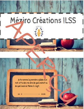 Jeux multiples - débutant : les endroits du milieu scolaire