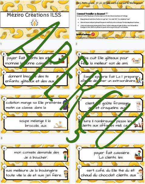 Mots mélangés - intermédiaire - Alimentation