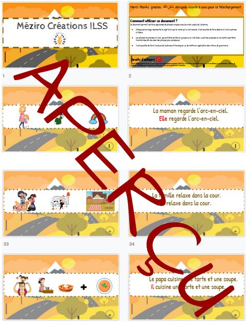 Phrases illustrées - débutant - Automne