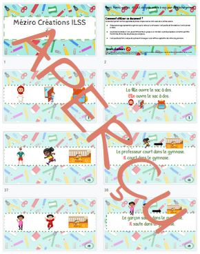 Phrases illustrées - débutant - Rentrée scolaire