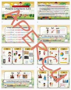 Qui / Fait / Quoi - intermédiaire - Rentrée scolaire