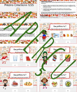 Sondages - débutant - Alimentation