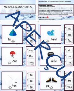 Syllabes manquantes - Hiver
